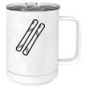 15 oz. White Vacuum Insulated Mug w/Slider Lid Thumbnail