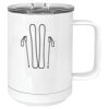 15 oz. White Vacuum Insulated Mug w/Slider Lid Thumbnail