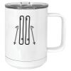 15 oz. White Vacuum Insulated Mug w/Slider Lid Thumbnail
