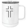 15 oz. White Vacuum Insulated Mug w/Slider Lid Thumbnail