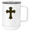 15 oz. White Vacuum Insulated Mug w/Slider Lid Thumbnail