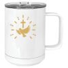 15 oz. White Vacuum Insulated Mug w/Slider Lid Thumbnail