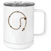 15 oz. White Vacuum Insulated Mug w/Slider Lid Thumbnail