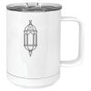 15 oz. White Vacuum Insulated Mug w/Slider Lid Thumbnail