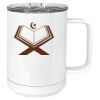 15 oz. White Vacuum Insulated Mug w/Slider Lid Thumbnail