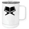15 oz. White Vacuum Insulated Mug w/Slider Lid Thumbnail