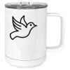 15 oz. White Vacuum Insulated Mug w/Slider Lid Thumbnail
