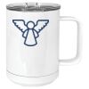 15 oz. White Vacuum Insulated Mug w/Slider Lid Thumbnail
