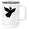 15 oz. White Vacuum Insulated Mug w/Slider Lid Thumbnail