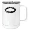 15 oz. White Vacuum Insulated Mug w/Slider Lid Thumbnail
