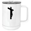 15 oz. White Vacuum Insulated Mug w/Slider Lid Thumbnail