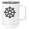 15 oz. White Vacuum Insulated Mug w/Slider Lid Thumbnail