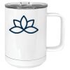 15 oz. White Vacuum Insulated Mug w/Slider Lid Thumbnail