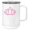 15 oz. White Vacuum Insulated Mug w/Slider Lid Thumbnail