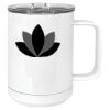 15 oz. White Vacuum Insulated Mug w/Slider Lid Thumbnail