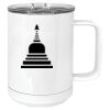 15 oz. White Vacuum Insulated Mug w/Slider Lid Thumbnail