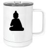 15 oz. White Vacuum Insulated Mug w/Slider Lid Thumbnail