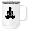 15 oz. White Vacuum Insulated Mug w/Slider Lid Thumbnail