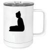 15 oz. White Vacuum Insulated Mug w/Slider Lid Thumbnail