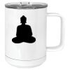 15 oz. White Vacuum Insulated Mug w/Slider Lid Thumbnail
