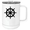 15 oz. White Vacuum Insulated Mug w/Slider Lid Thumbnail