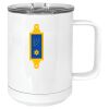 15 oz. White Vacuum Insulated Mug w/Slider Lid Thumbnail