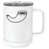 15 oz. White Vacuum Insulated Mug w/Slider Lid Thumbnail
