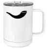 15 oz. White Vacuum Insulated Mug w/Slider Lid Thumbnail