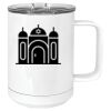 15 oz. White Vacuum Insulated Mug w/Slider Lid Thumbnail
