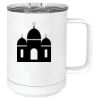 15 oz. White Vacuum Insulated Mug w/Slider Lid Thumbnail