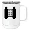 15 oz. White Vacuum Insulated Mug w/Slider Lid Thumbnail