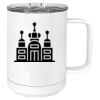 15 oz. White Vacuum Insulated Mug w/Slider Lid Thumbnail