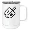 15 oz. White Vacuum Insulated Mug w/Slider Lid Thumbnail