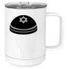 15 oz. White Vacuum Insulated Mug w/Slider Lid Thumbnail