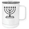 15 oz. White Vacuum Insulated Mug w/Slider Lid Thumbnail