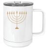15 oz. White Vacuum Insulated Mug w/Slider Lid Thumbnail