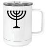 15 oz. White Vacuum Insulated Mug w/Slider Lid Thumbnail