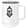 15 oz. White Vacuum Insulated Mug w/Slider Lid Thumbnail