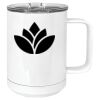 15 oz. White Vacuum Insulated Mug w/Slider Lid Thumbnail