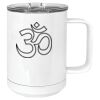 15 oz. White Vacuum Insulated Mug w/Slider Lid Thumbnail