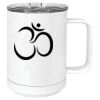 15 oz. White Vacuum Insulated Mug w/Slider Lid Thumbnail