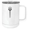 15 oz. White Vacuum Insulated Mug w/Slider Lid Thumbnail