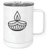 15 oz. White Vacuum Insulated Mug w/Slider Lid Thumbnail