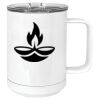 15 oz. White Vacuum Insulated Mug w/Slider Lid Thumbnail