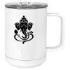 15 oz. White Vacuum Insulated Mug w/Slider Lid Thumbnail