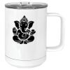 15 oz. White Vacuum Insulated Mug w/Slider Lid Thumbnail