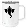 15 oz. White Vacuum Insulated Mug w/Slider Lid Thumbnail