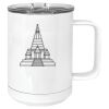 15 oz. White Vacuum Insulated Mug w/Slider Lid Thumbnail