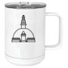 15 oz. White Vacuum Insulated Mug w/Slider Lid Thumbnail