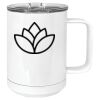 15 oz. White Vacuum Insulated Mug w/Slider Lid Thumbnail